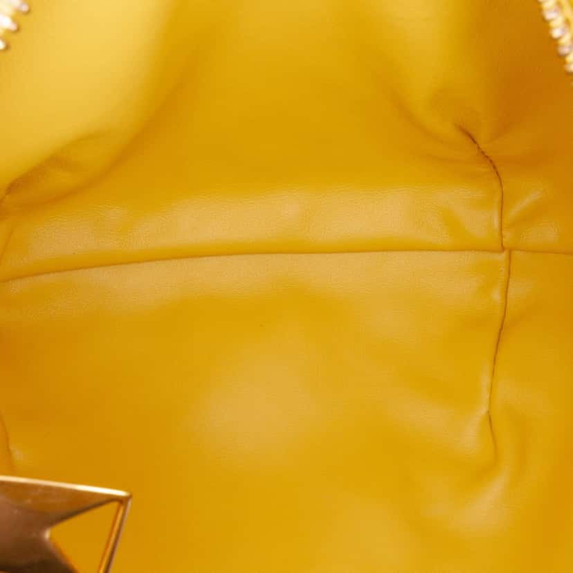 Bottega Veneta Mini Nappa Intrecciato Jodie Yellow Leather Good condition - Model View