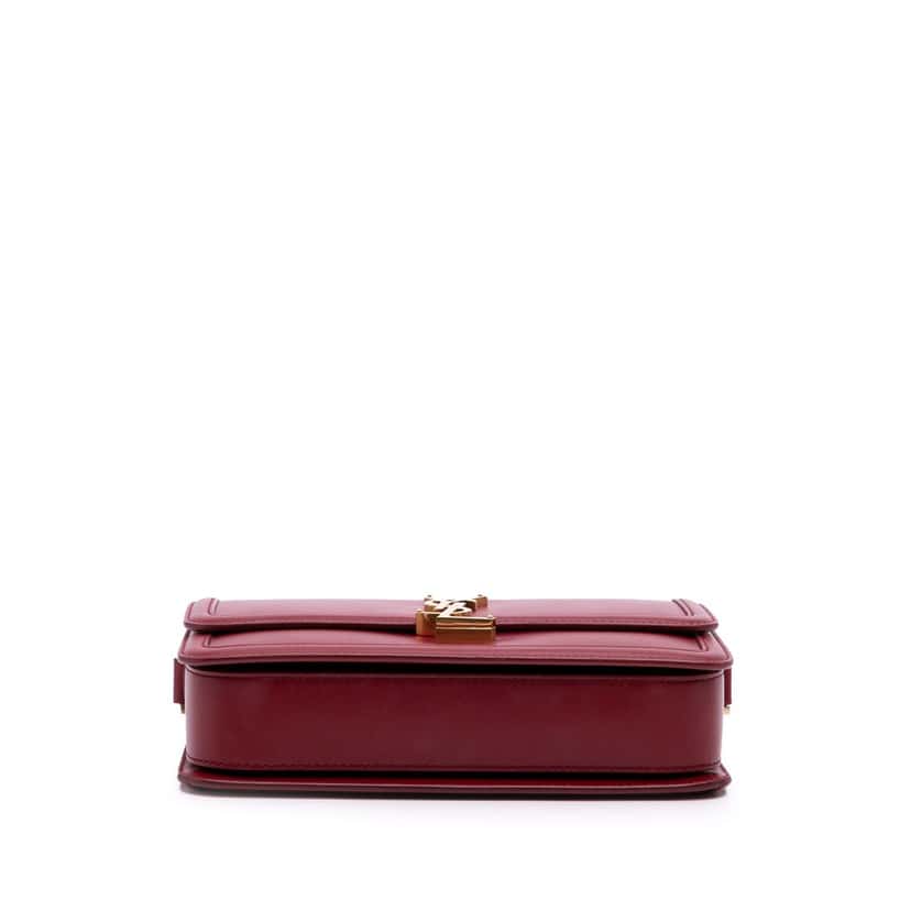 Saint Laurent Medium Calfskin Solferino Satchel In Box Red Leather Good condition - Inside View