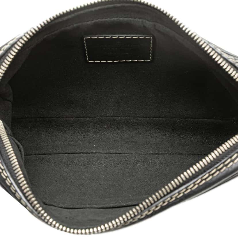 Louis Vuitton Calfskin Eclipse Pochette Volga Black Leather Good condition - Model View