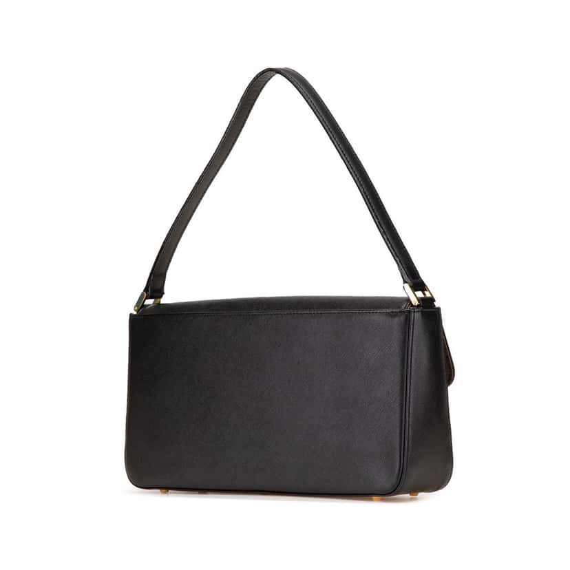 Burberry Leather Shoulder Bag Black Leather Good condition - Back View