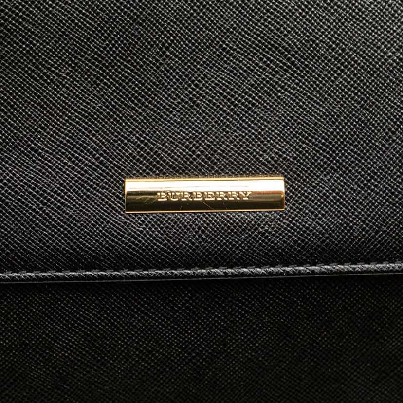 Burberry Leather Shoulder Bag Black Leather Good condition - Box View