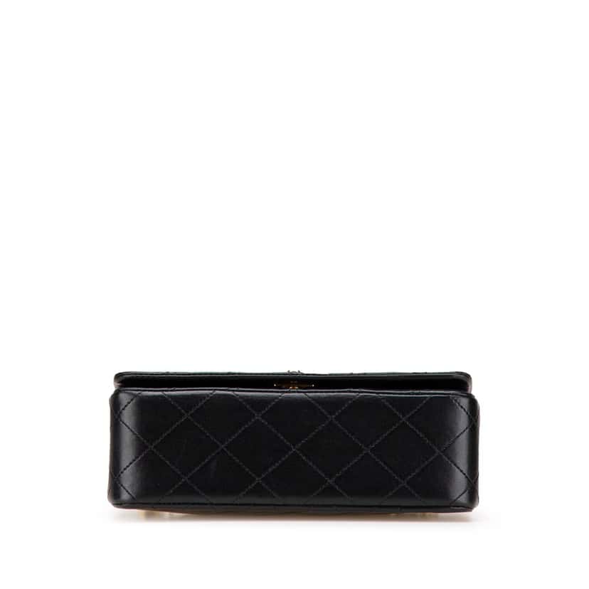 Chanel Mini CC Quilted Lambskin Full Flap Black Leather Good condition - Inside View