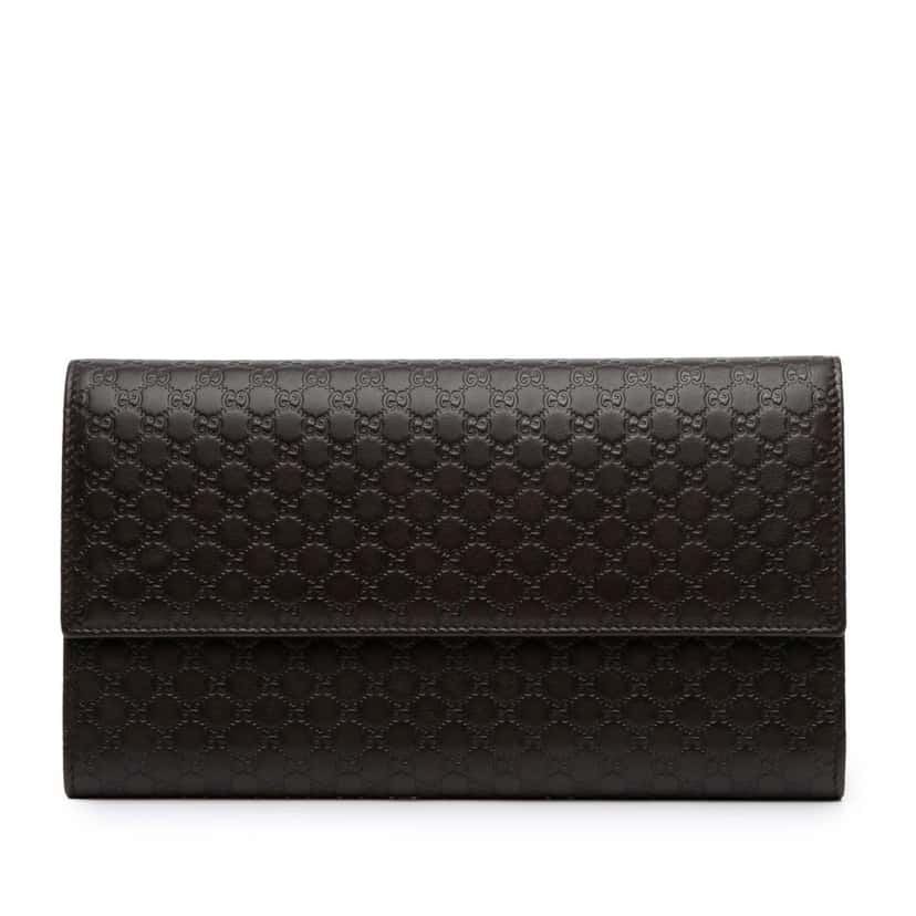 Gucci Microguccissima Travel Organizer Brown Leather Good condition - Front View