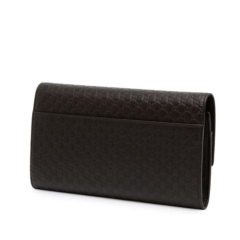 Gucci Microguccissima Travel Organizer Brown Leather Good condition - Back View