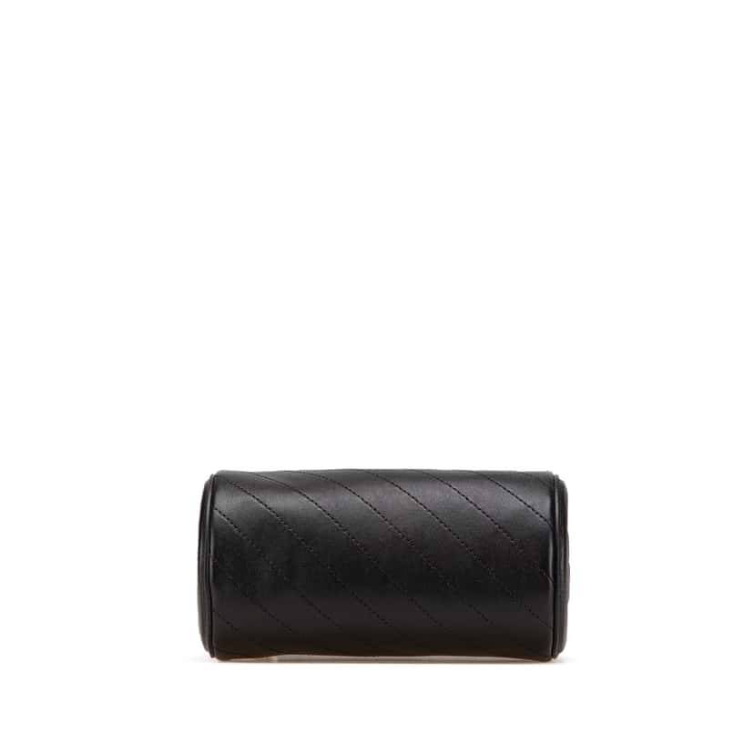 Gucci Mini Leather Blondie Barrel Shoulder Bag Black Leather Very good condition - Inside View