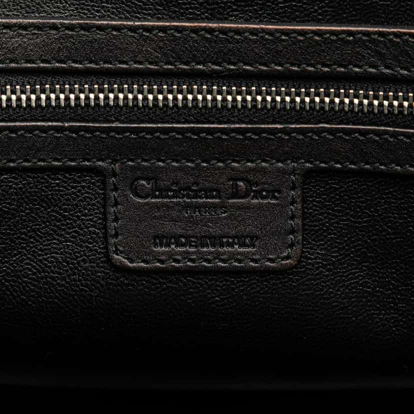 Dior Large Calfskin My Dior Frame Handbag Black Leather Good condition - Box View