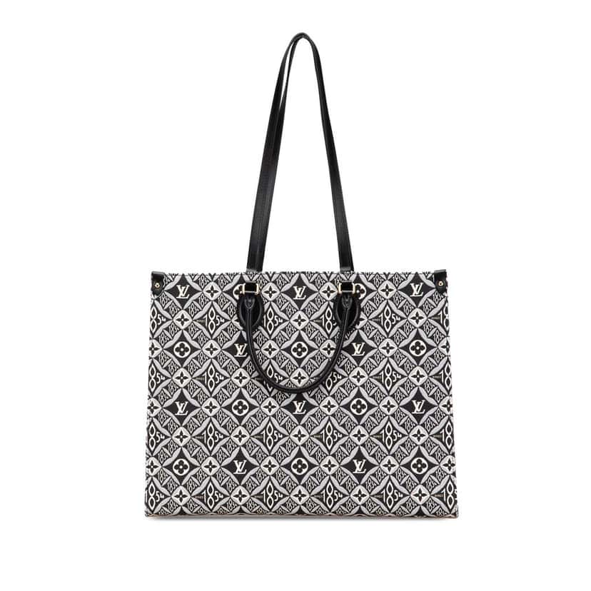 Louis Vuitton Monogram Since 1854 Onthego GM Black Canvas Good condition - Front View