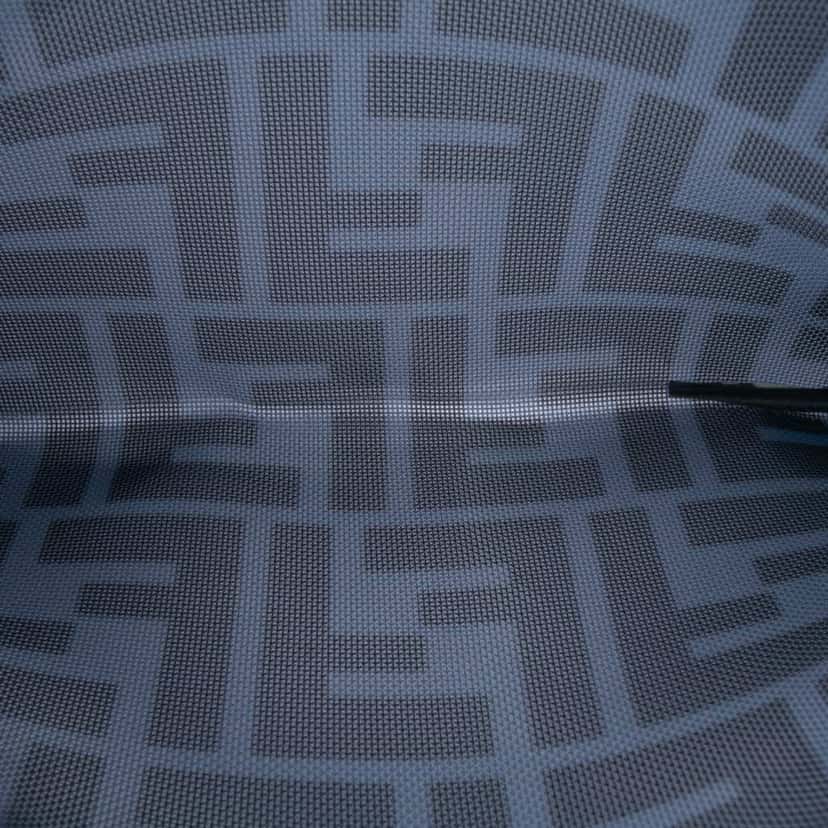 Fendi FF Mesh Pouch Grey Polyester Good condition - Model View