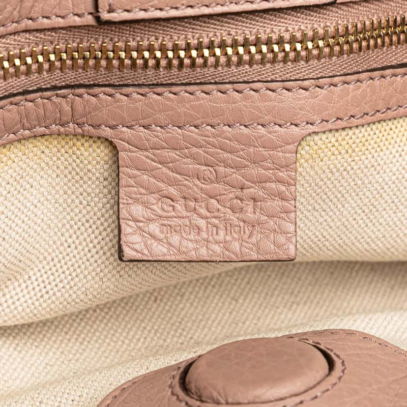 Gucci Small Calfskin Bamboo Shopper Satchel Pink Leather Very good condition - Box View