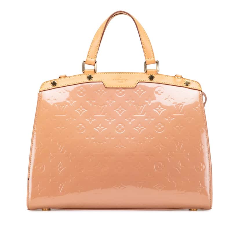 Louis Vuitton Monogram Vernis Brea GM Brown Leather Good condition - Front View
