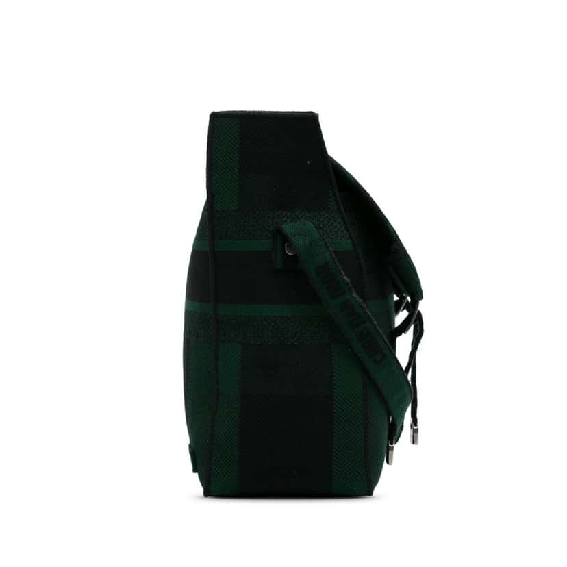 Dior Diorcamp Messenger Bag Green Canvas Very good condition - Model View