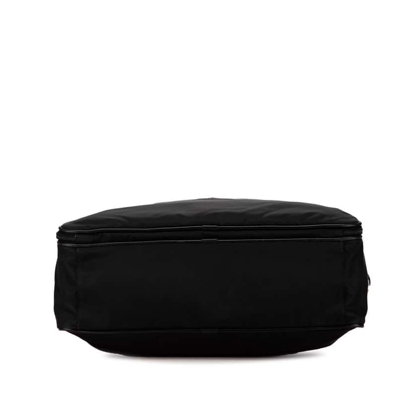 Prada Saffiano-Trimmed Tessuto Briefcase Black Leather Fair condition - Inside View