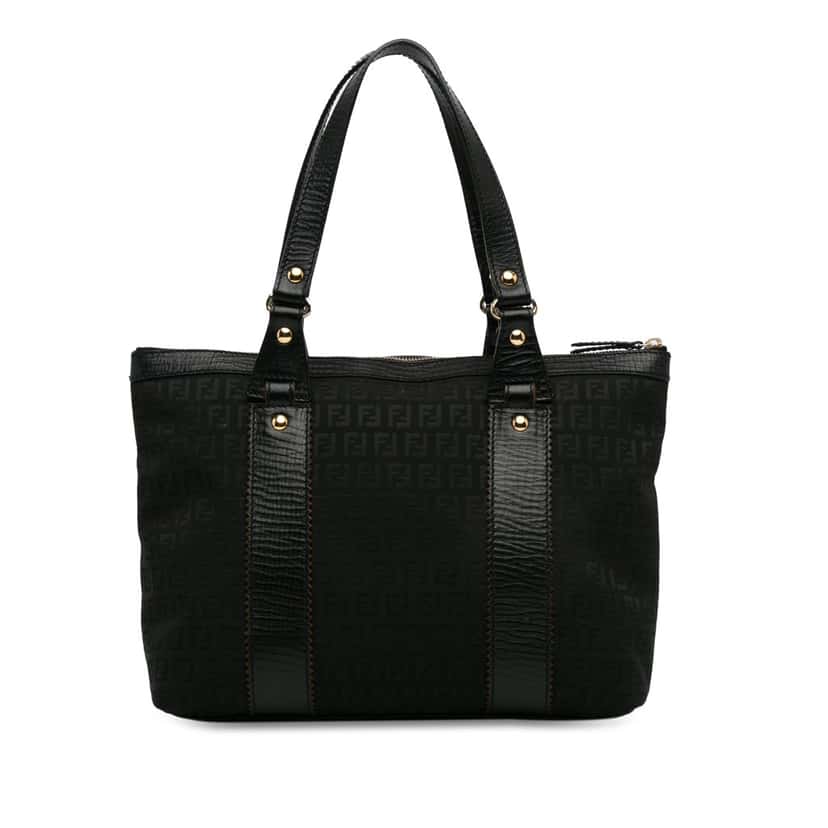 Fendi Zucchino Canvas Tote Black Canvas Good condition - Inside View