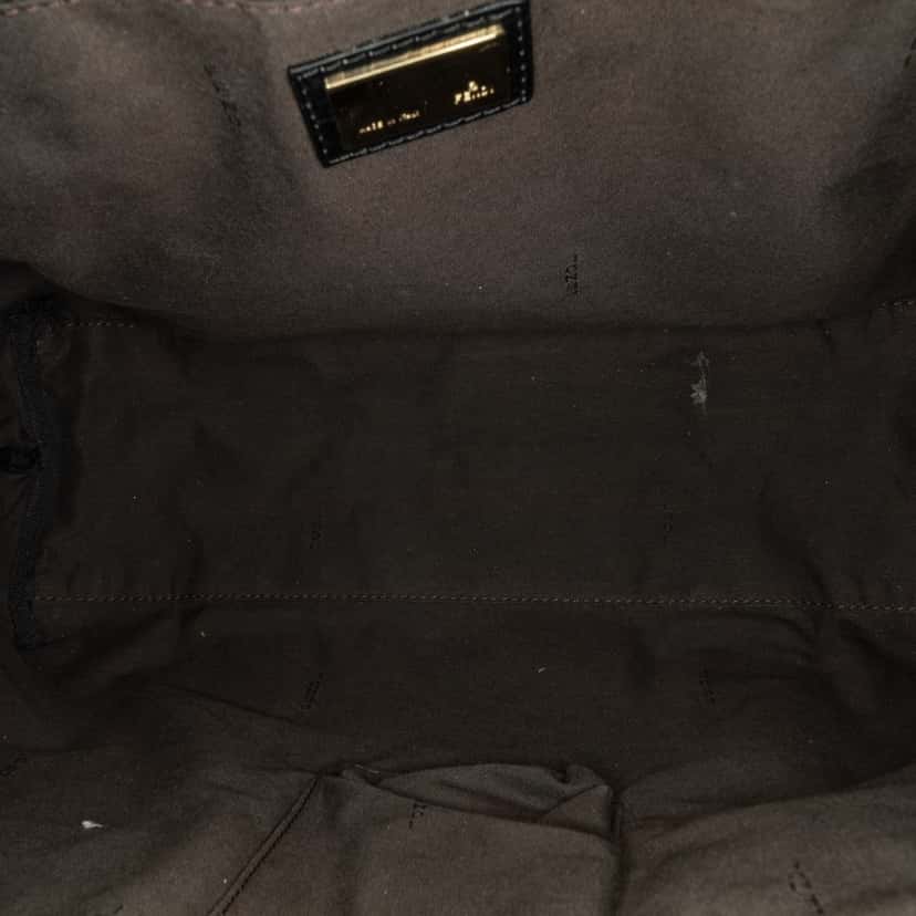 Fendi Zucchino Canvas Tote Black Canvas Good condition - Box View