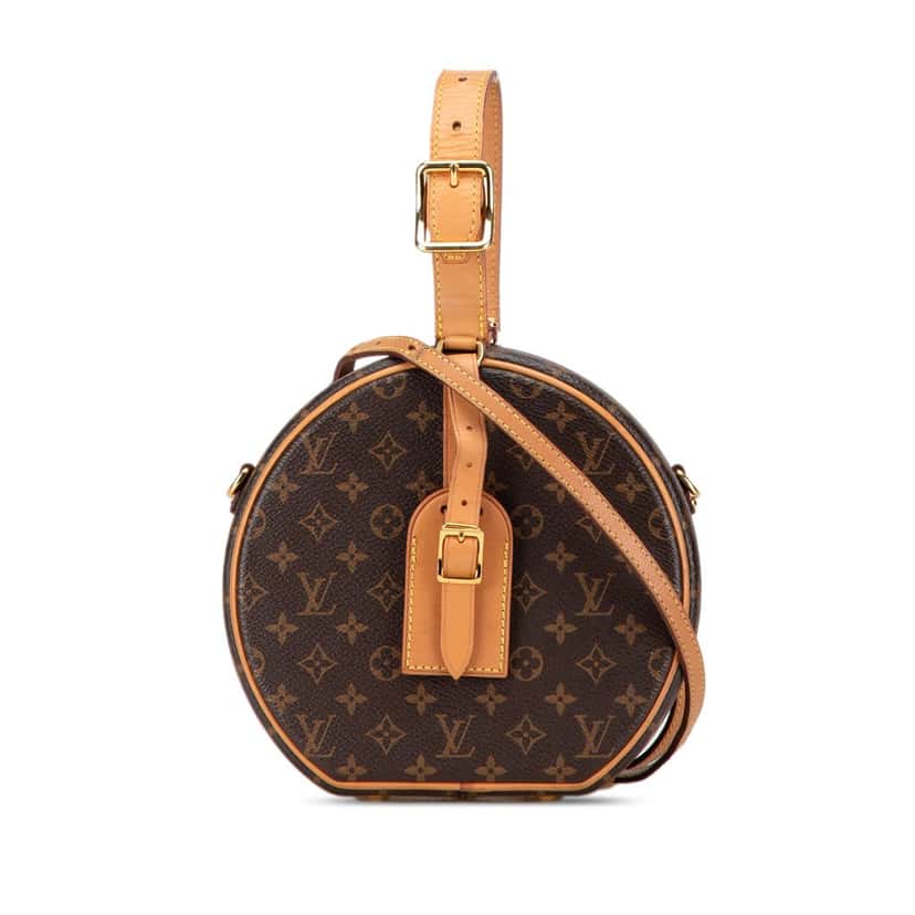 Louis Vuitton Monogram Petite Boite Chapeau Brown Canvas Fair condition - Front View
