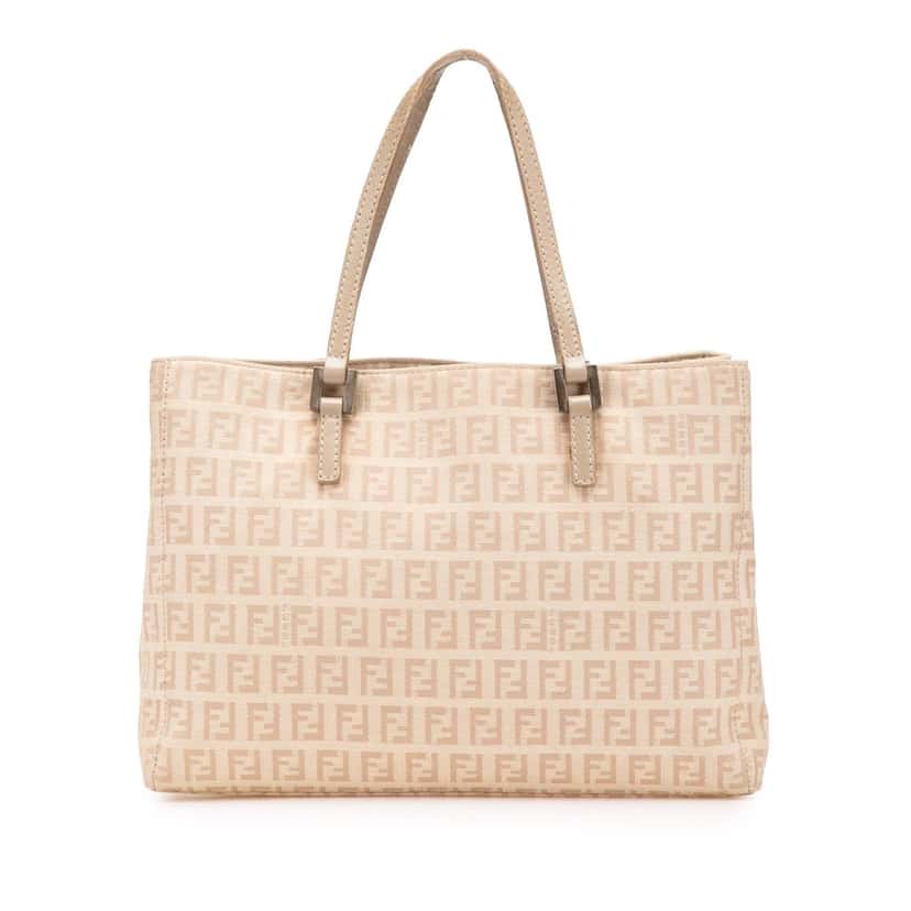 Fendi Zucchino Canvas Tote Brown Canvas Good condition - Front View