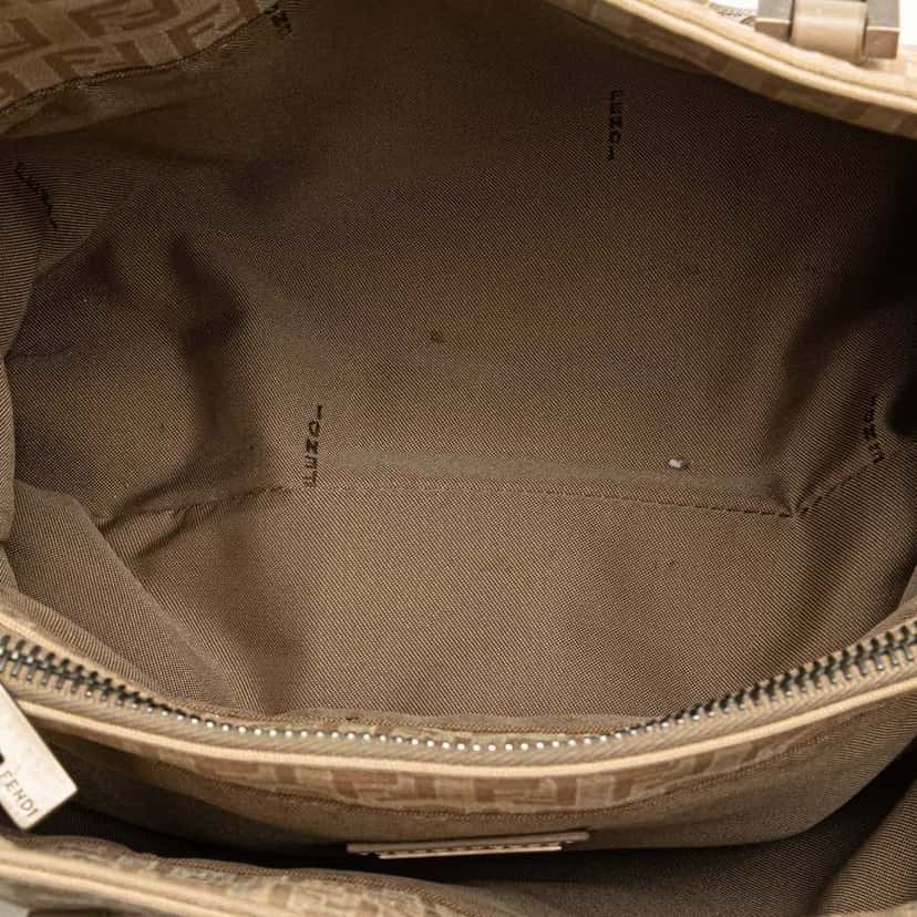 Fendi Zucchino Canvas Tote Brown Canvas Good condition - Box View
