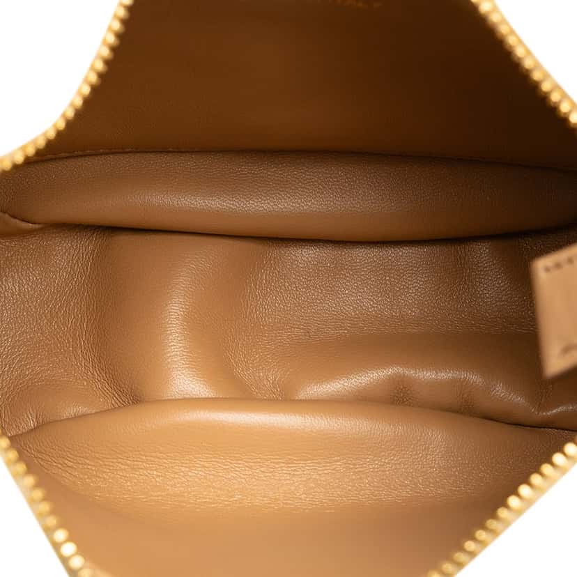 Prada Shearling and Leather Arqué Satchel Brown Good condition - Box View