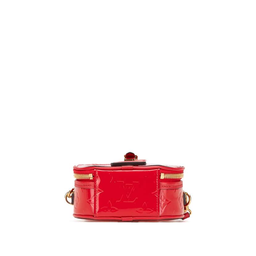 Louis Vuitton Monogram Vernis Mini Boite Chapeau Souple Red Leather Good condition - Inside View