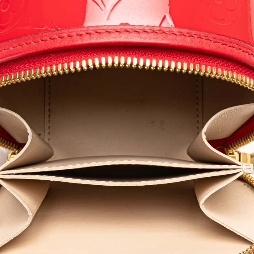 Louis Vuitton Monogram Vernis Mini Boite Chapeau Souple Red Leather Good condition - Model View