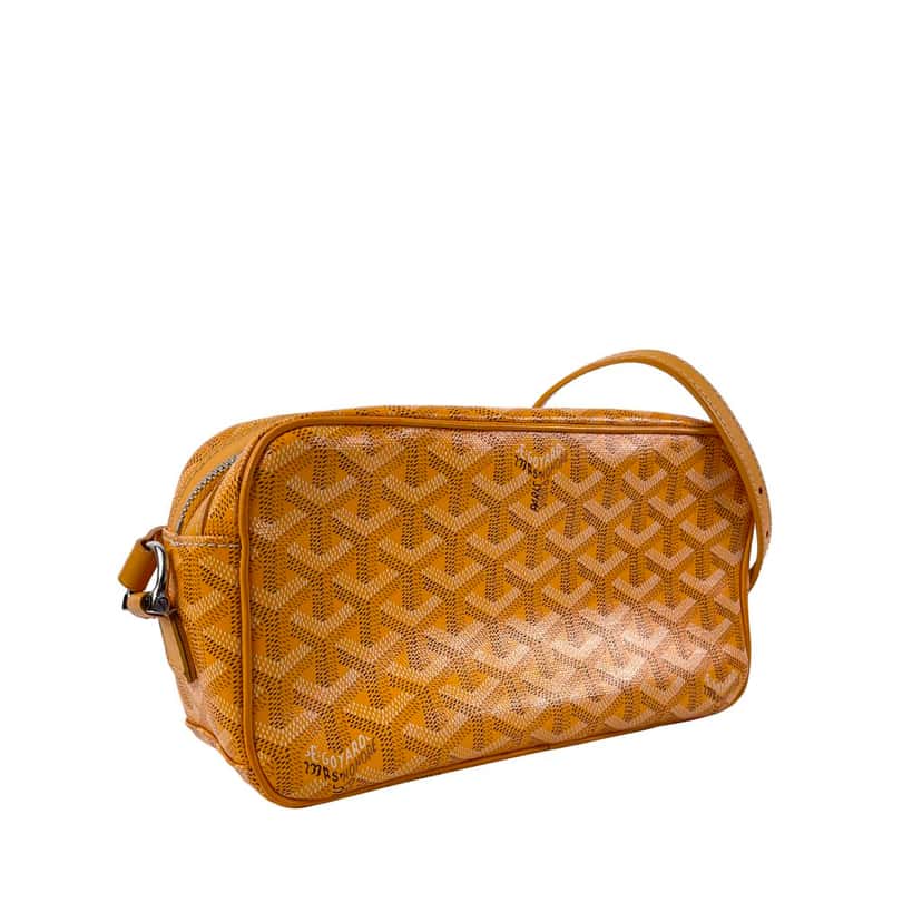 Goyard Goyardine Sac Cap Vert Yellow Canvas Good condition - Back View