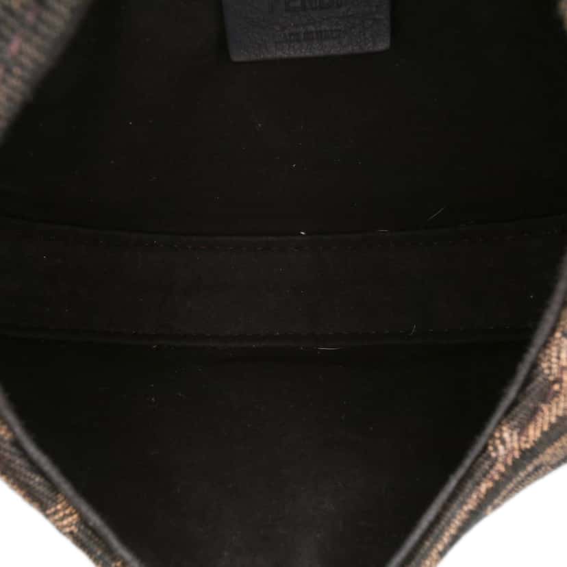 Fendi Mini Zucca Canvas Cookie Hobo Brown Canvas Good condition - Model View