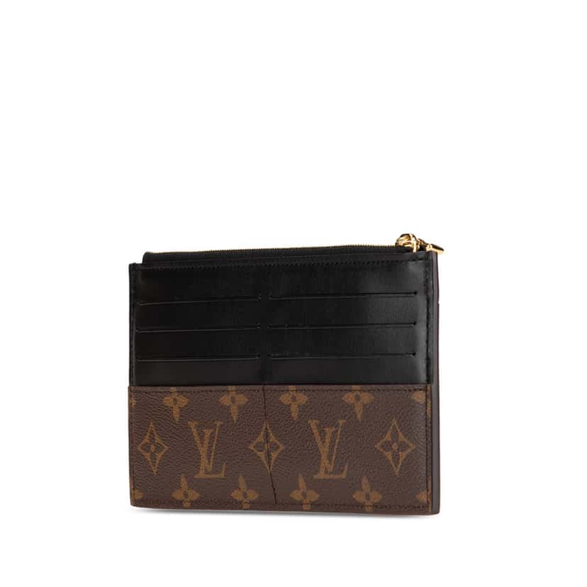 Louis Vuitton Monogram Slim Purse Brown Canvas Good condition - Back View