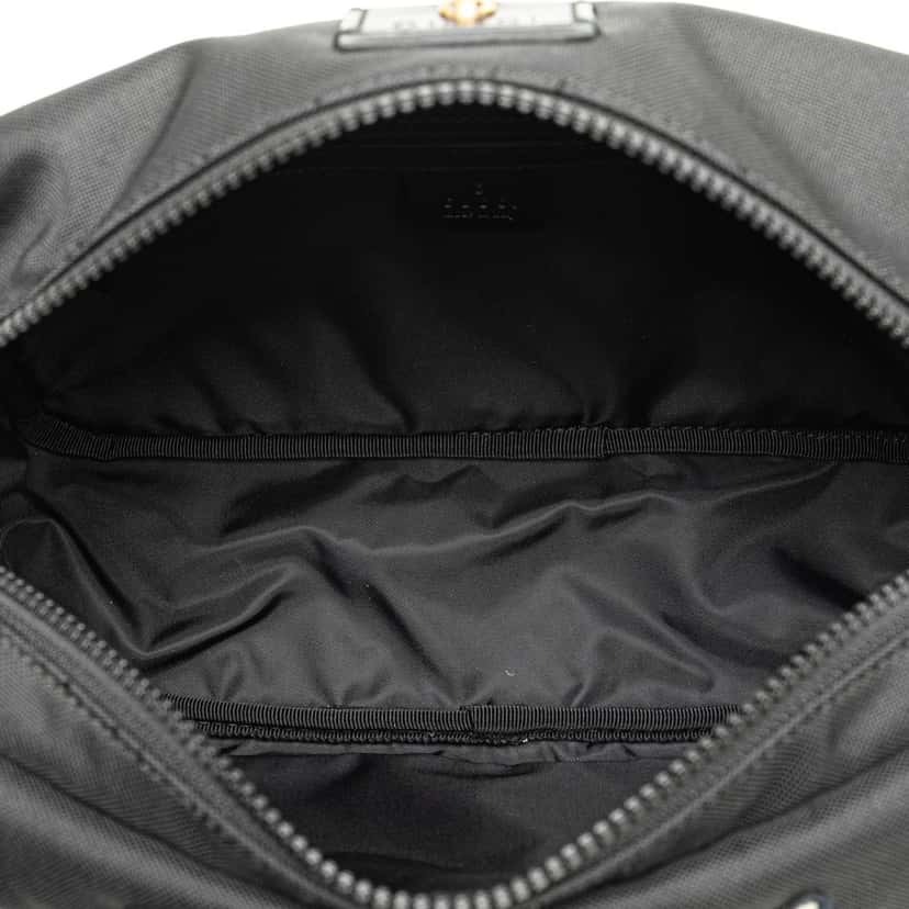 Gucci Techno Canvas Web L Aveugle Par Amour Embroidered Belt Bag Black Canvas Very good condition - Model View