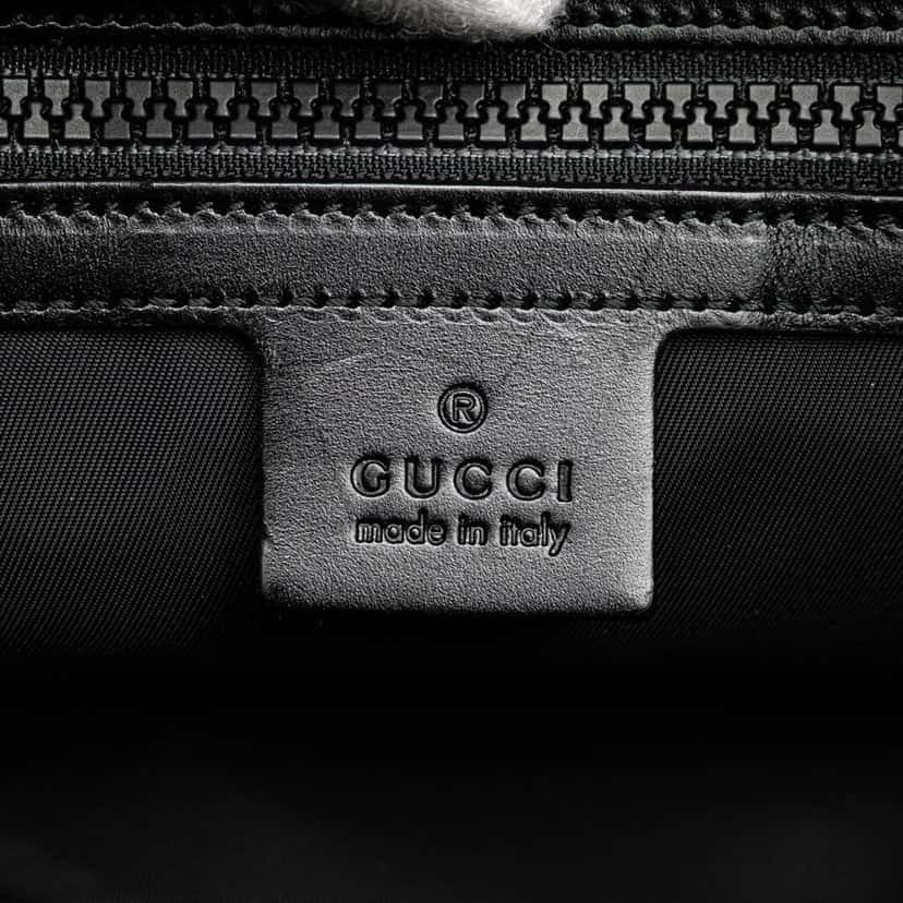 Gucci Techno Canvas Web L Aveugle Par Amour Embroidered Belt Bag Black Canvas Very good condition - Box View