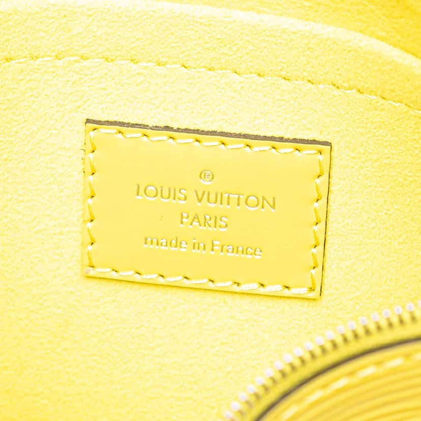 Louis Vuitton Epi Neverfull Pouch Yellow Leather Good condition - Box View