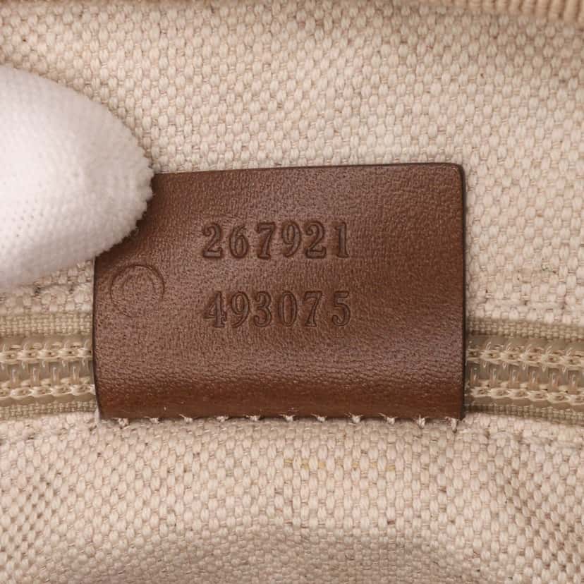 Gucci Diamante Coated Canvas Clutch Brown Canvas Fair condition - Box View