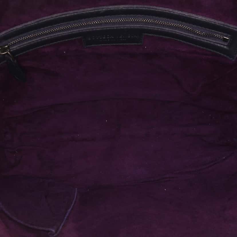 Bottega Veneta Large Nappa Intrecciato Nodini Crossbody Purple Leather Good condition - Model View