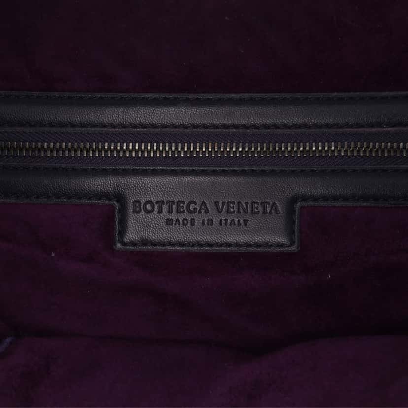 Bottega Veneta Large Nappa Intrecciato Nodini Crossbody Purple Leather Good condition - Box View