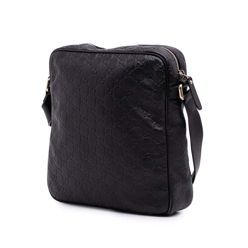 Gucci Guccissima Crossbody Black Leather Good condition - Back View