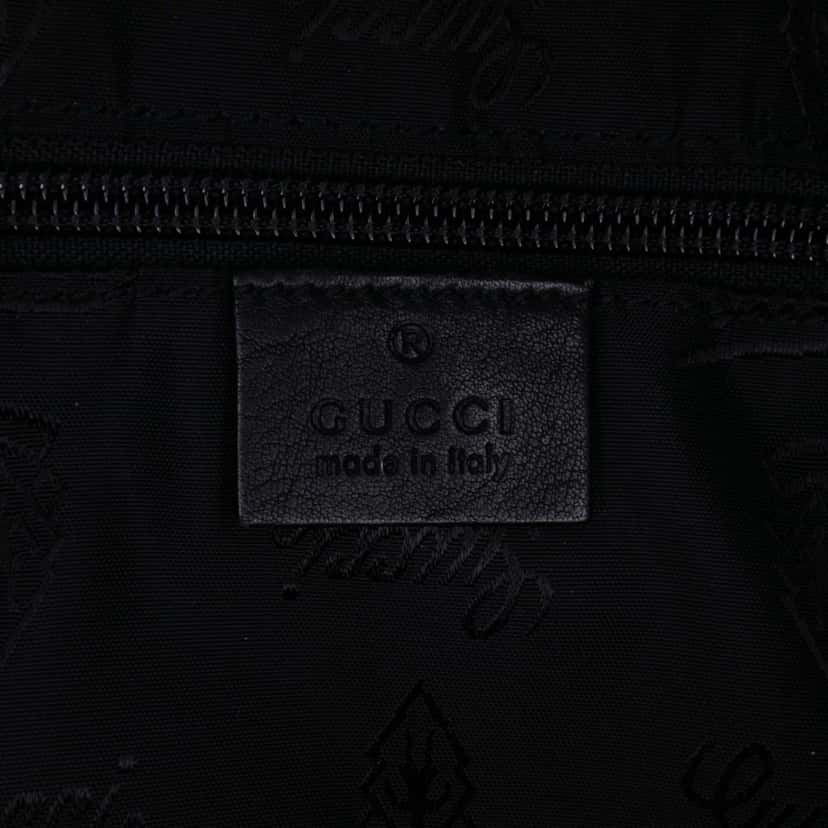 Gucci Guccissima Crossbody Black Leather Good condition - Box View