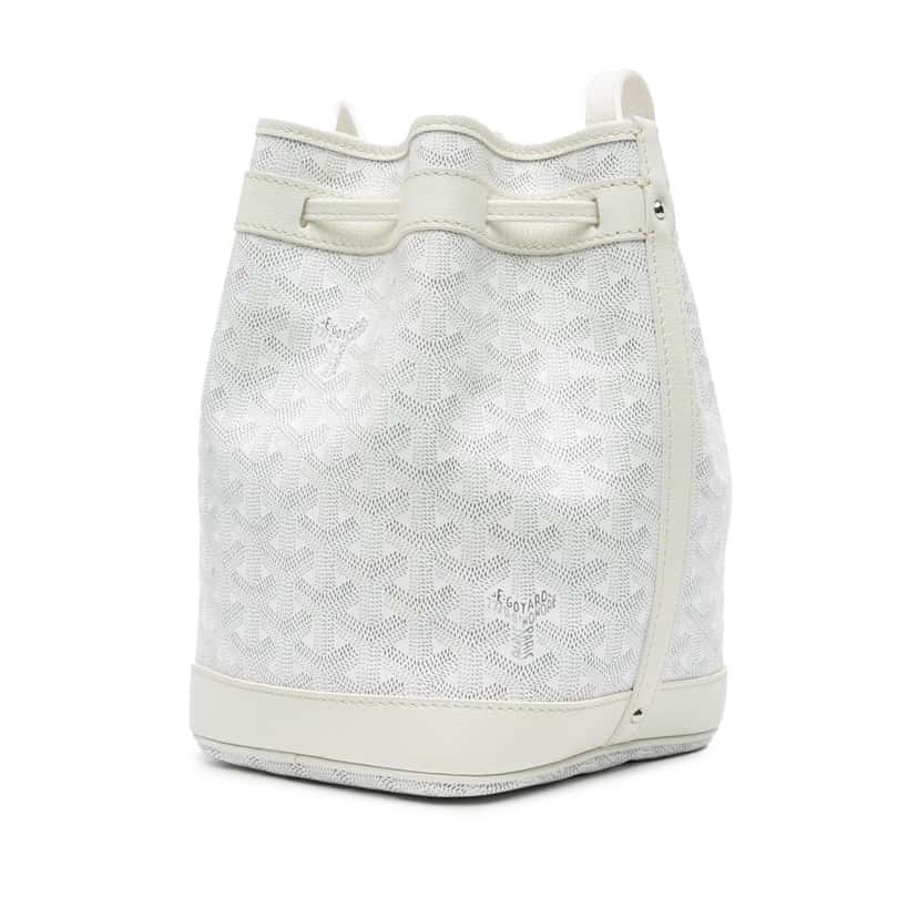 Goyard Goyardine Petit Flot White Canvas Good condition - Back View