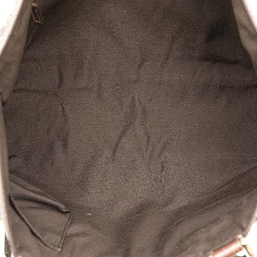 Gucci GG Canvas Abbey D Ring Pocket Tote Brown Canvas Fair condition - Model View