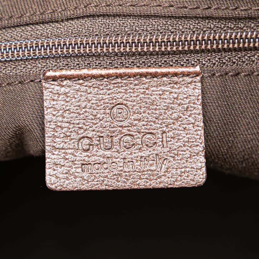 Gucci GG Canvas Abbey D Ring Pocket Tote Brown Canvas Fair condition - Box View