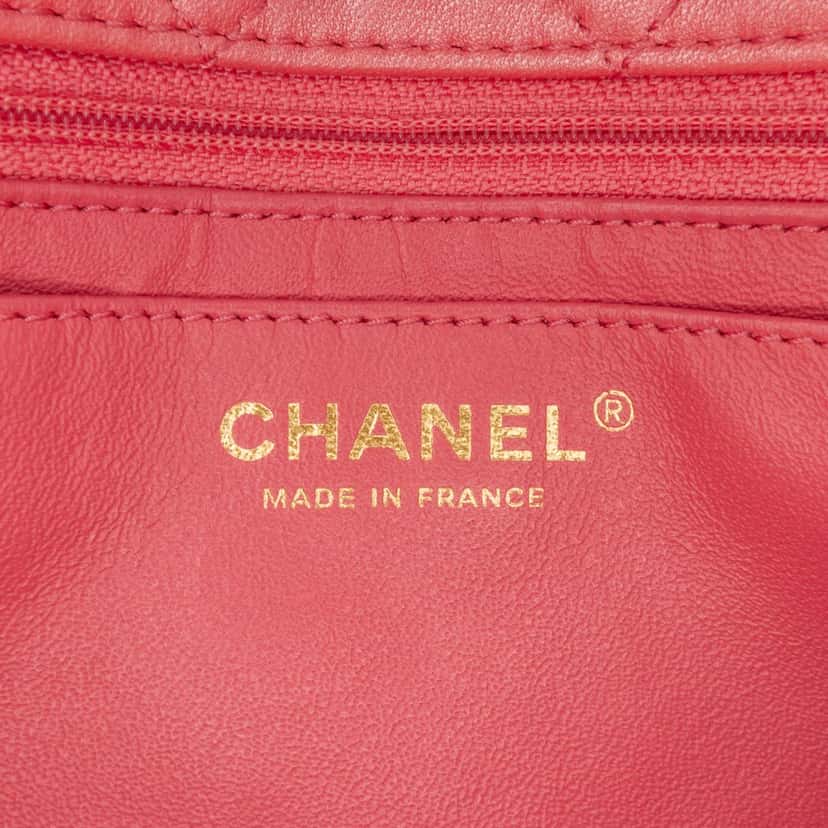 Chanel Medium Quilted Lambskin Precious Jewel Single Flap Pink Leather Good condition - Box View