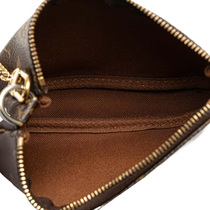 Louis Vuitton Monogram Mini Pochette Accessoires Brown Canvas Good condition - Model View
