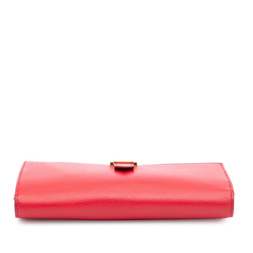 Hermès Epsom Bearn Wallet Red Leather Good condition - Inside View