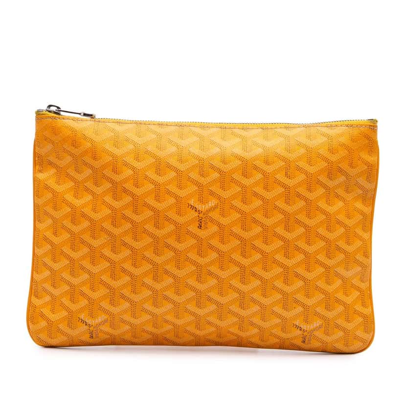 Goyard Goyardine Senat MM Yellow Canvas Good condition - Front View
