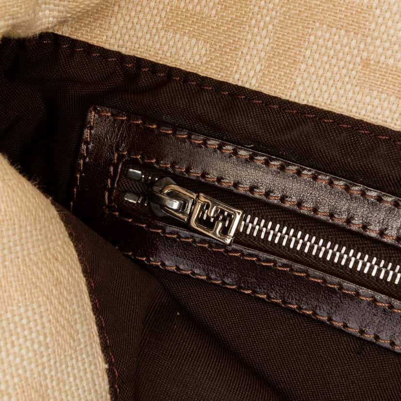 Fendi Zucca Canvas Mamma Forever Brown Canvas Good condition - Box View