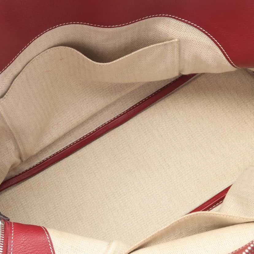 Hermès Clemence Bolide Relax 35 Red Leather Good condition - Inside View