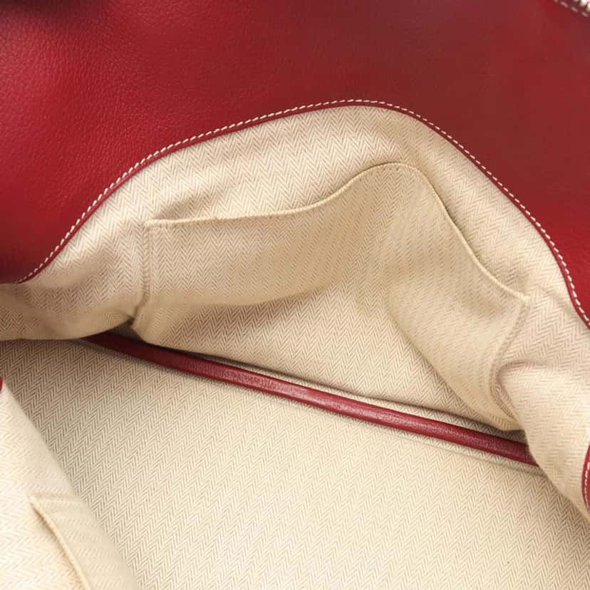 Hermès Clemence Bolide Relax 35 Red Leather Good condition - Model View