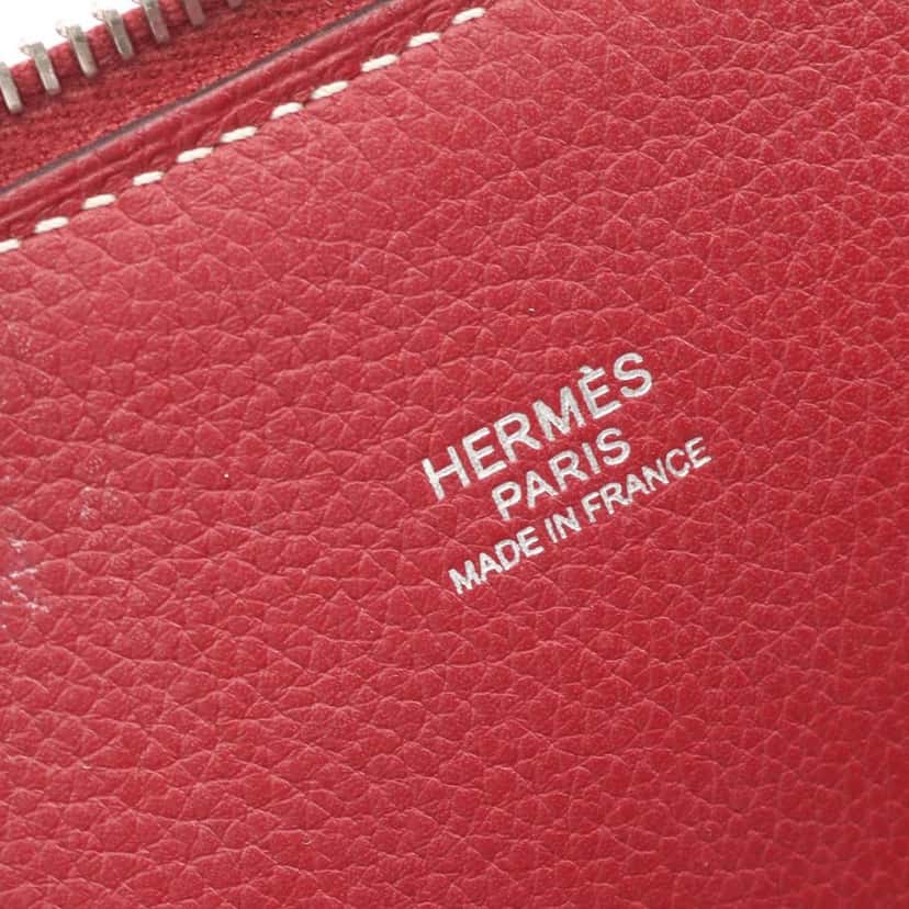 Hermès Clemence Bolide Relax 35 Red Leather Good condition - Box View