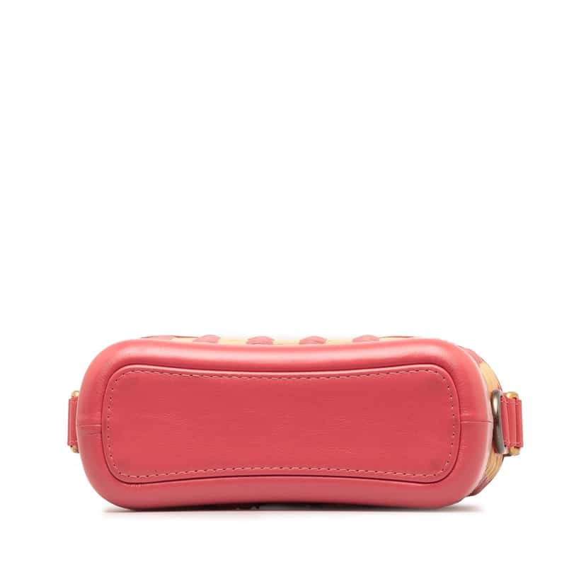Chanel Small Rattan Gabrielle Crossbody Pink Very good condition - Model View