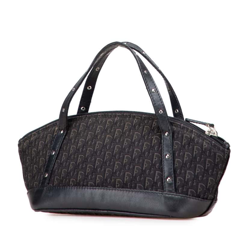 Dior Mini Diorissimo Trotter Canvas Street Chic Handbag Black Canvas Good condition - Back View