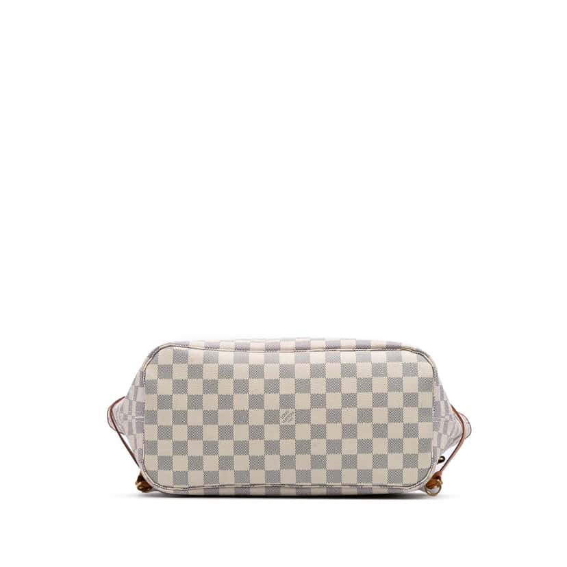 Louis Vuitton Damier Azur Neverfull MM White Canvas Good condition - Inside View