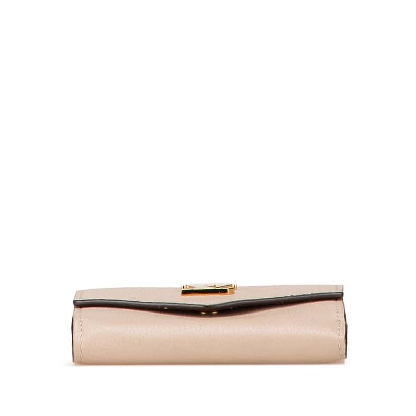 Louis Vuitton Leather Lockmini Wallet Brown Leather Good condition - Inside View